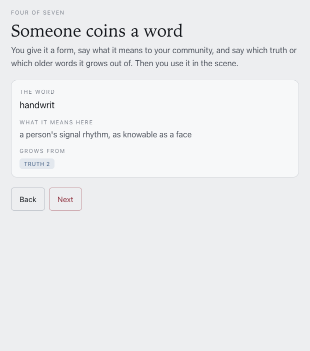 How it works: someone coins a word